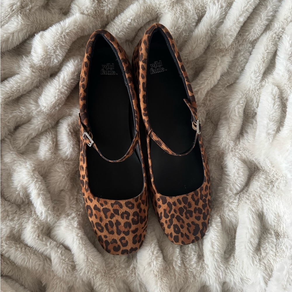 Wild Fable Elsa Brown Leopard Print Flats